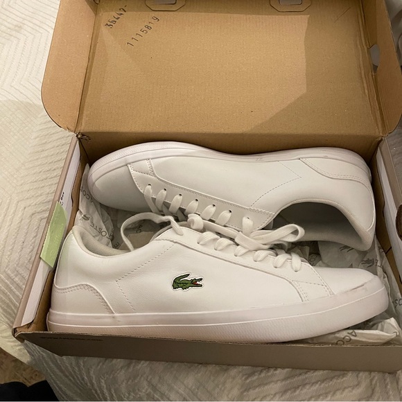 Lacoste white sneakers, NEW - Picture 1 of 4
